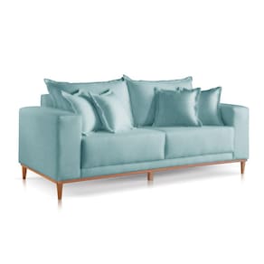 Sofá 2 Lugares Fixo Living Mirage Linho Verde 1,8m