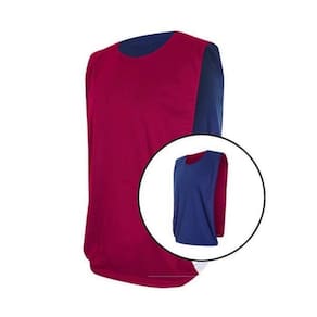 Colete Esportivo Dupla Face TRB Vermelho e Azul Marinho