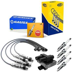 Kit Vela Cabo Bobina Fiorino 1.3 8V Fire 2003 a 2004