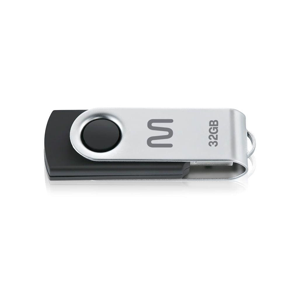 Pen Drive Multilaser Twist 32GB USB Preto PD589 1 Unidade