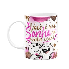 Caneca Páscoa Divertida - Você é um sonho na minha vida!