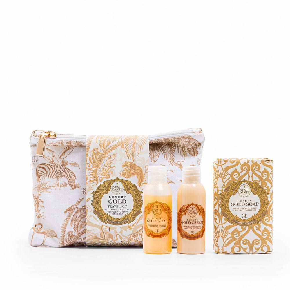 NECESSAIRE NESTI DANTE LUXURY GOLD (Hidratante + Sabonetes)