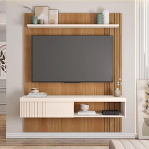 Painel para Tv até 55 Polegadas Safira Freijó/Off White