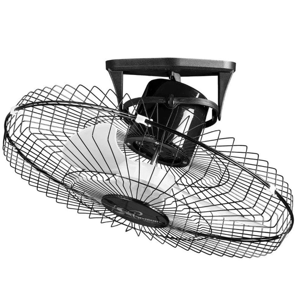 Ventilador De Teto Venti-Delta 360° Oscilante 60cm Bivolt Preto