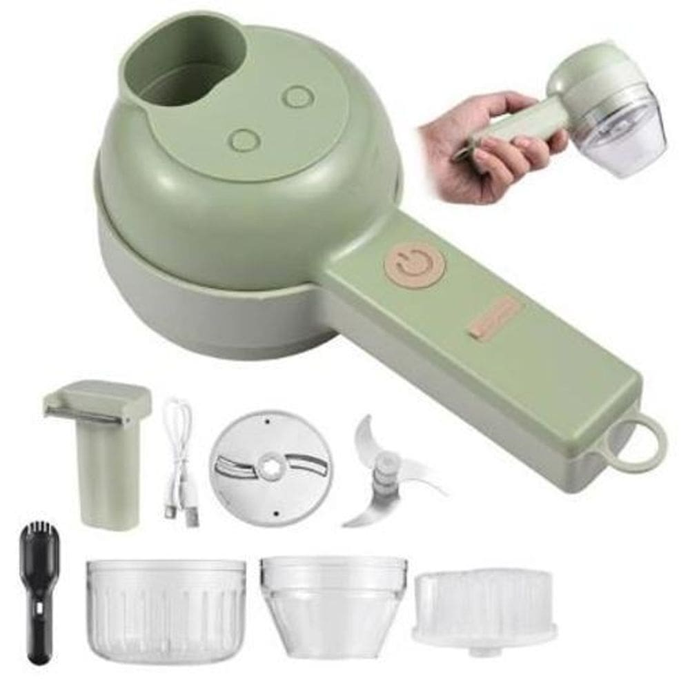 Mini Processador Cortador Triturador Elétrico Cor Verde