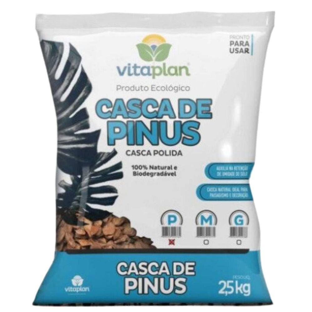 Casca De Pinus Polida P 2,5Kg Vitaplan