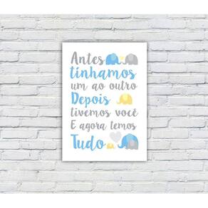 Quadro/Placa Decorativa MDF 20x28 Tema Bebê 02