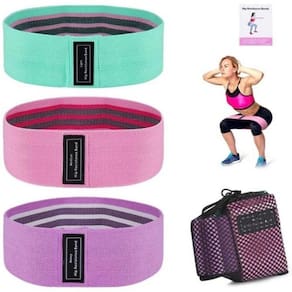 Kit 3 Faixas Elásticas Para Treino Exercício Super Band Alongamento Academia Extensor