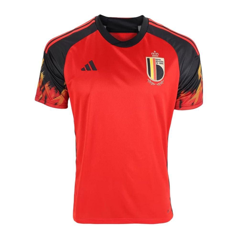 Camiseta Adidas Bélgica 2022 Masculino - Vermelho e Preto