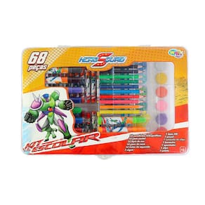 Maleta Kit Escolar com 68 Peças Hero Squad - Menino