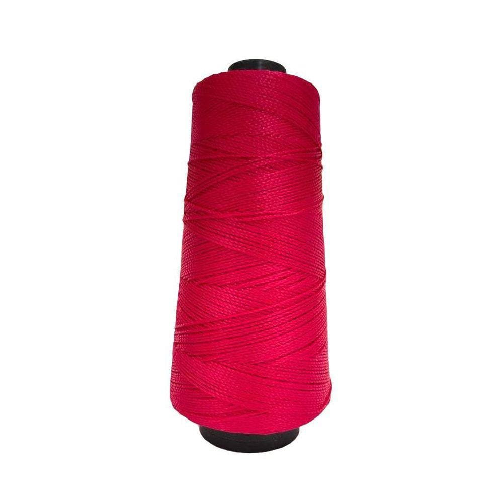 Linha Trico Croche 500M Para Trançar Cabelo - Vermelho