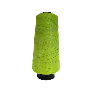 Linha Trico Croche 500M Para Trançar Cabelo - Verde Flúor