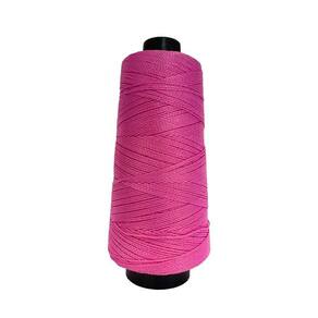 Linha Trico Croche 500M Para Trançar Cabelo - Rosa Fluor