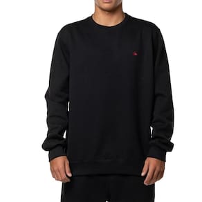 Moletom Quiksilver Careca Embroidery 280G WT24 Preto