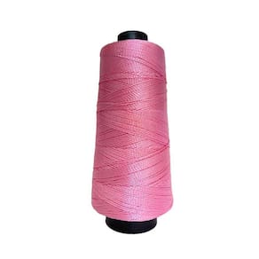 Linha Trico Croche 500M Para Trançar Cabelo - Rosa