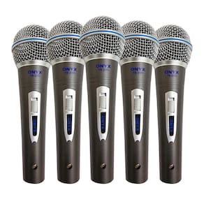 Kit 5 Microfones Dinâmico com Fio TK 22C Onyx