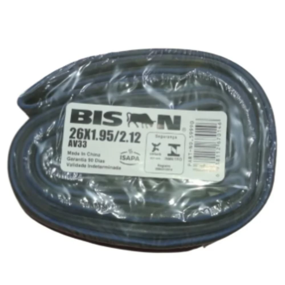 Câmara Bison Aro 26 Válvula Schrader (Bico Grosso) Aro 26