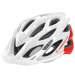 Capacete Absolute Wild c/ LED - Branco/Vermelho M