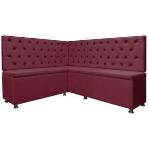 Kit Canto Alemão para Casa Cozinha Capitonê 1,25x1,60m Veludo Bege SOFA STORE