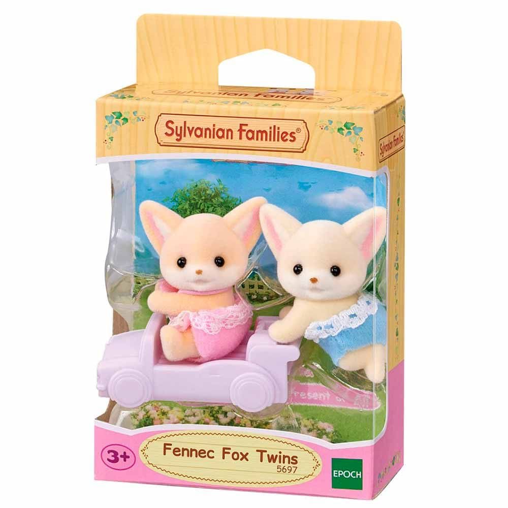 Figuras - Sylvanian Families - Gêmeos Raposas do Deserto - Epoch Magia