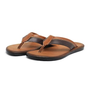 Chinelo Masculino Dedo Couro Conforto Moderno
