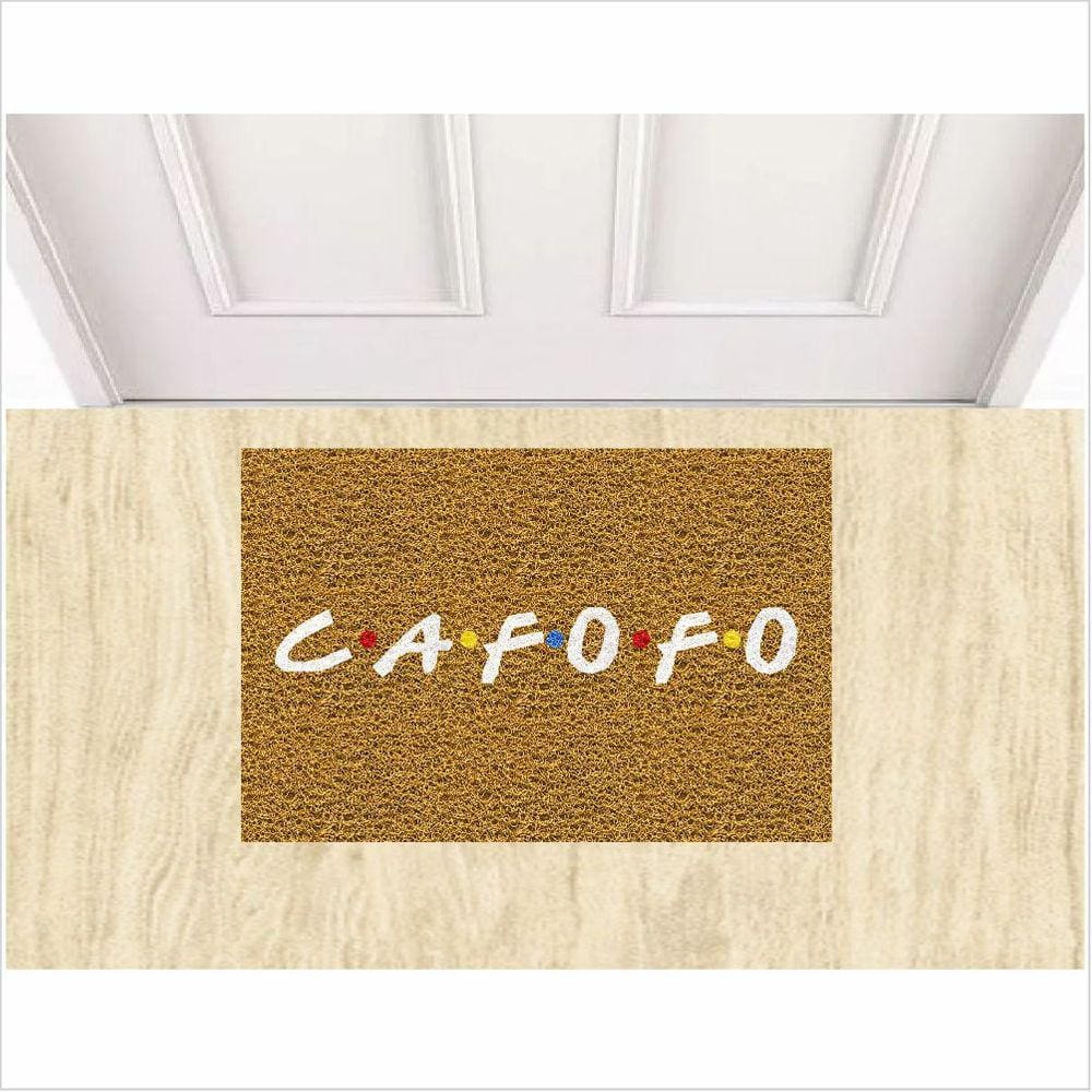 Tapete Personalizado antiderrapante Cafofo Casa 0,60 X 0,40 cm.