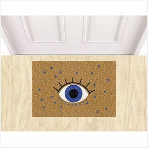 Tapete Antiderrapante Olho Magico 60X40 Ouro