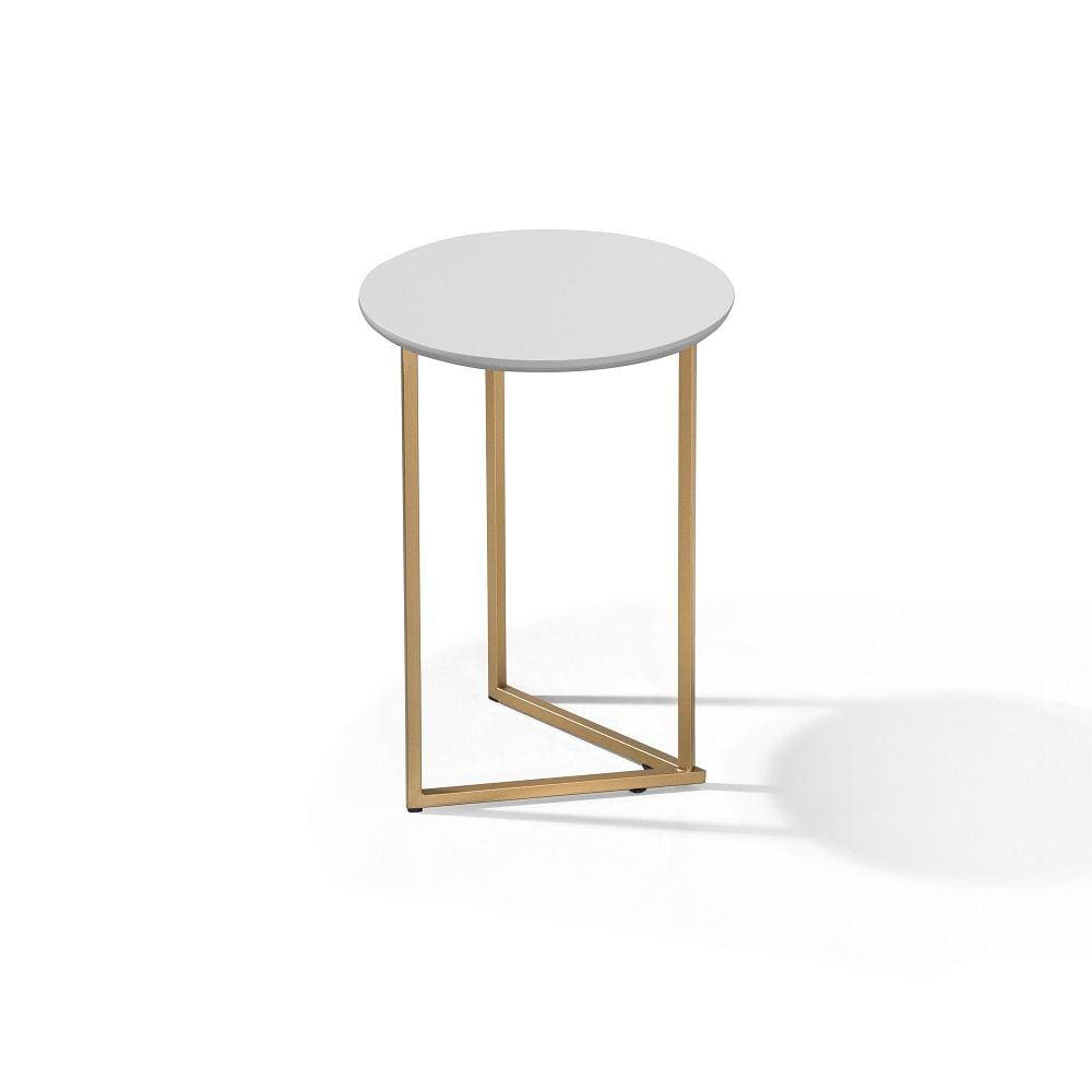 Mesa De Canto Para Sala Industrial Jade Pronto Envio