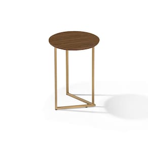 Mesa De Canto Decorativa Redonda Luxo Jade Lançamento