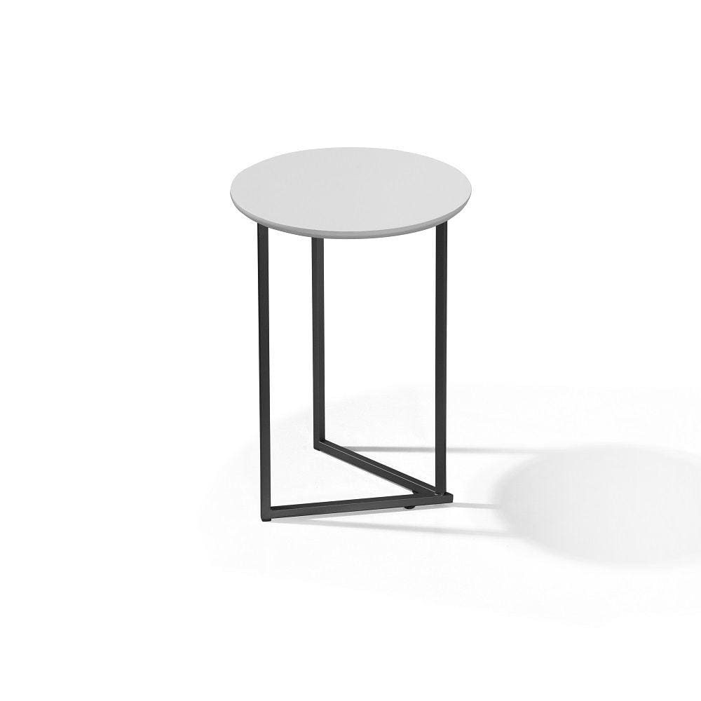 Mesa Canto Decorativo Redonda Industrial Jade Pronto Envio