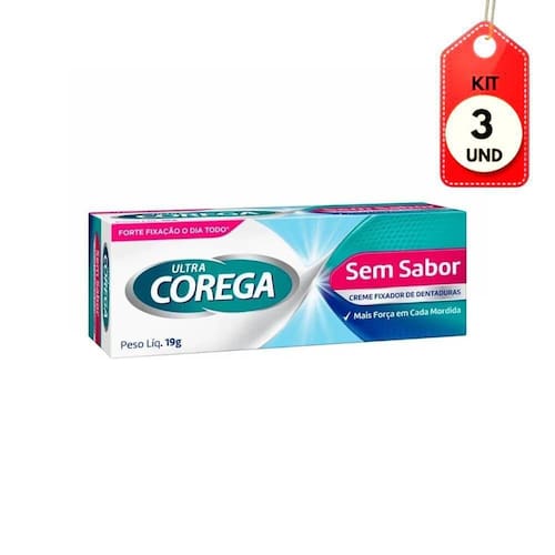Kit C-03 Corega Ultra Fixador De Dentaduras | Casas Bahia
