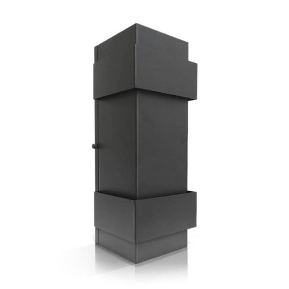 Arandela Maine Bangor Sobrepor Preta 1Xg9 Lumanti