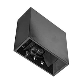 Arandela Toulose Sobrepor Preta Led 3000K 4W Lumanti