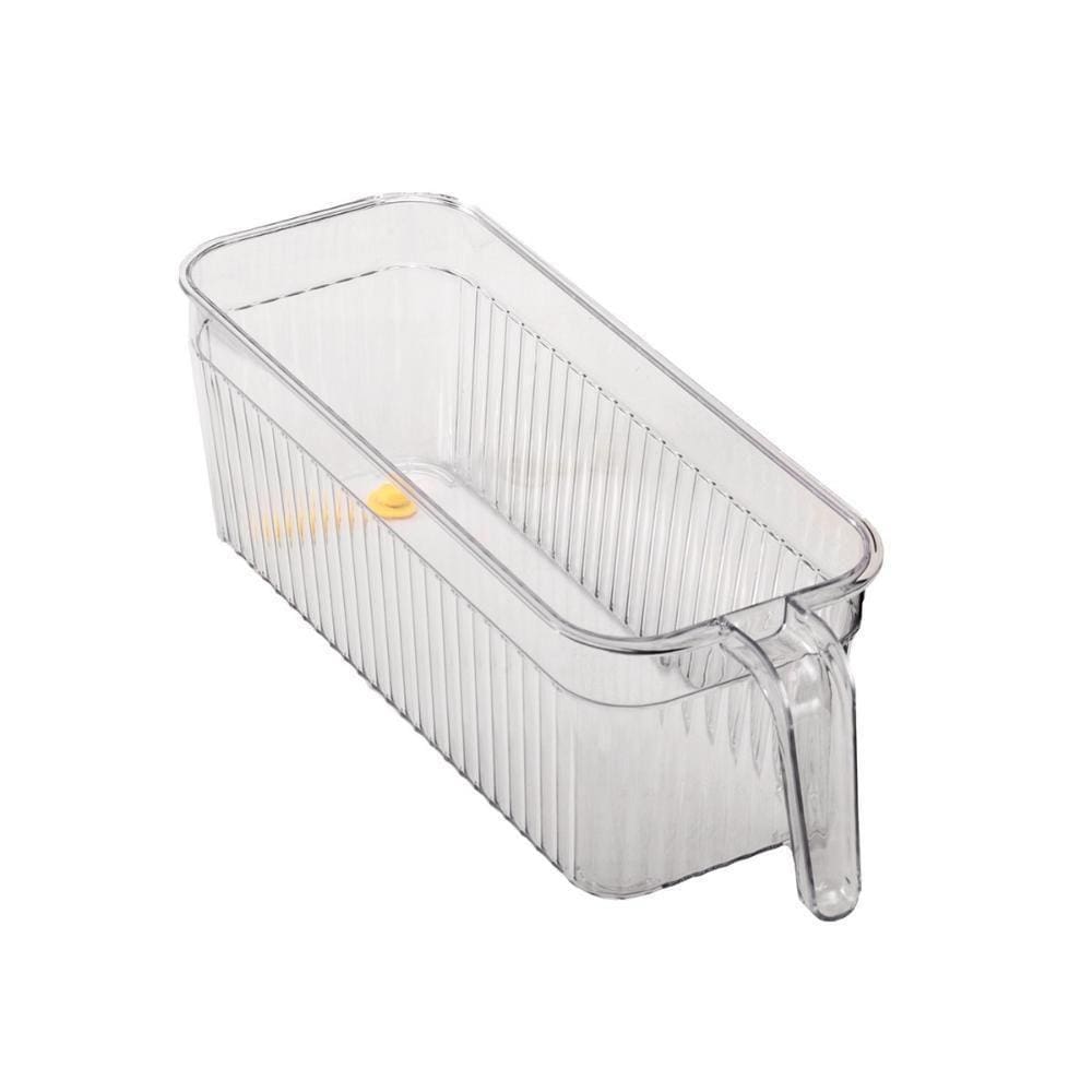 Suporte Geladeira 28X15Cm Organizador Com Alça Acrílico