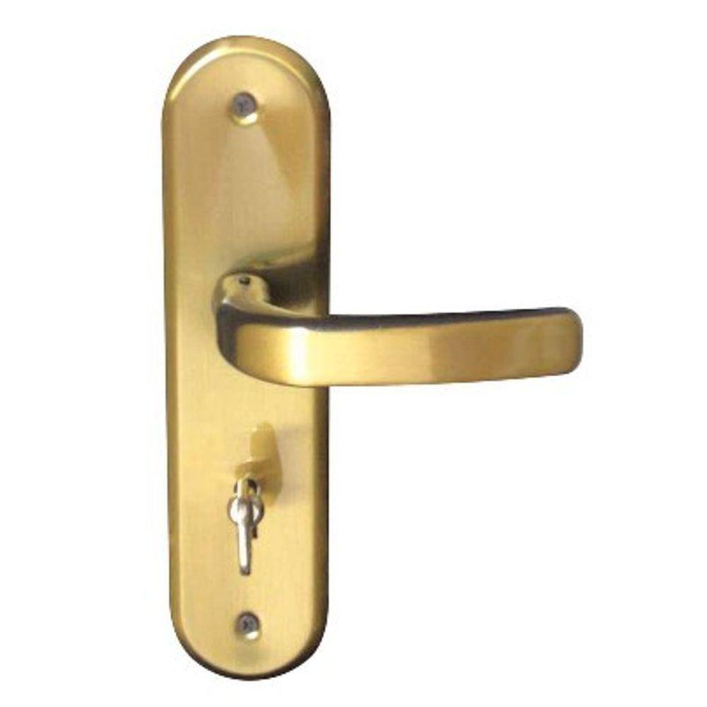 Fechadura Wc 40 Stilo Alavanca Bronze Latonado Mgm
