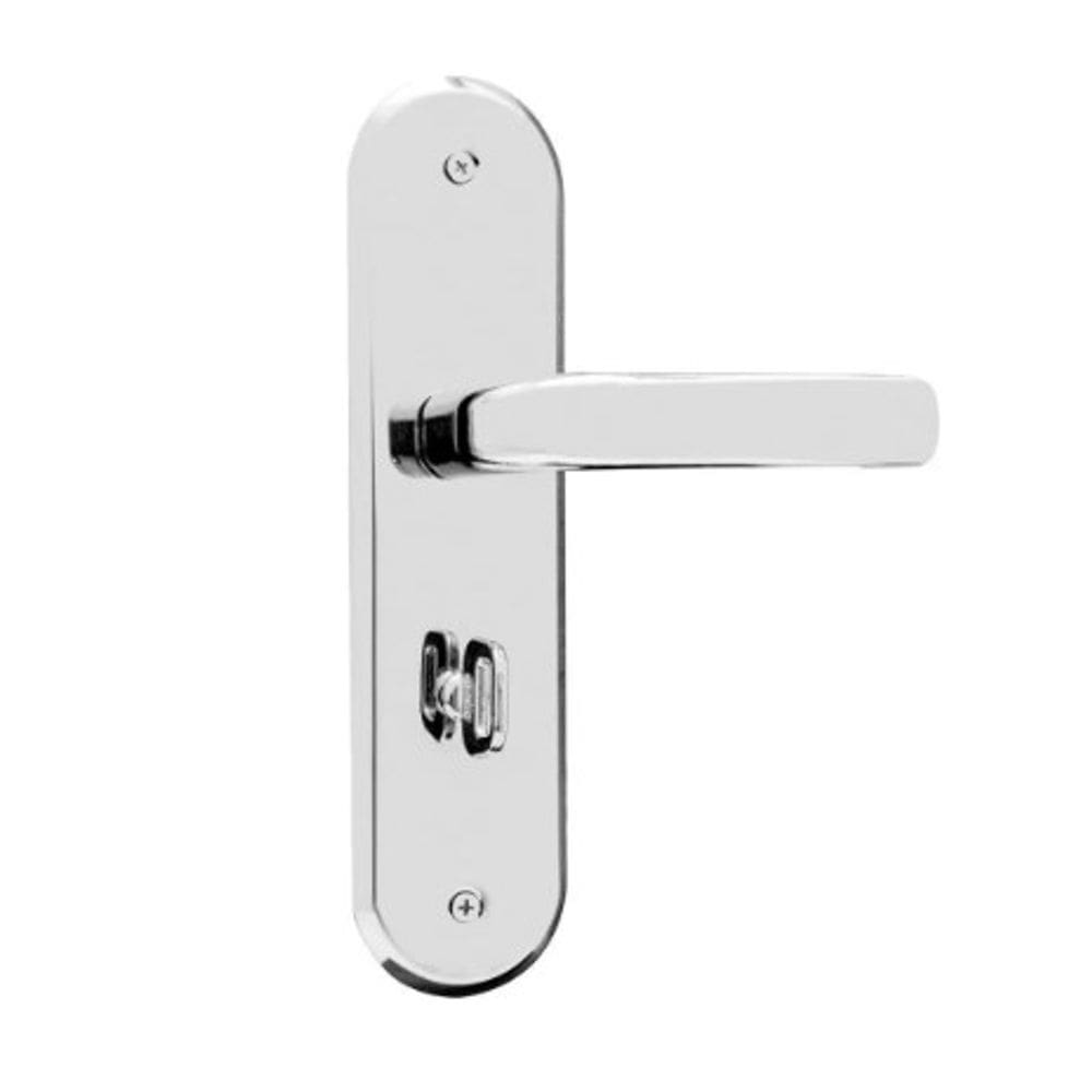 Fechadura Wc 40 Stilo Alavanca Cromado Mgm