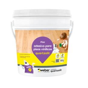 Adesivo Piso Vinilico Branco 4Kg Quartzolit
