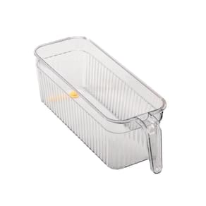 Suporte Geladeira 28X15Cm Organizador Com Alça Acrílico