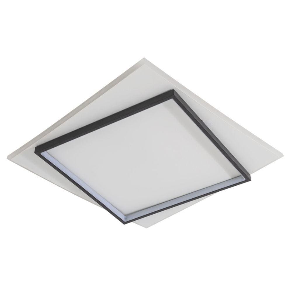 Luminária De Led Sobrepor Dois Quadrados 33W Bivolt 3 Em 1