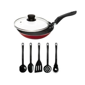 Kit Canecão Antiaderente Teflon E Jogo Utensílios Cozinha