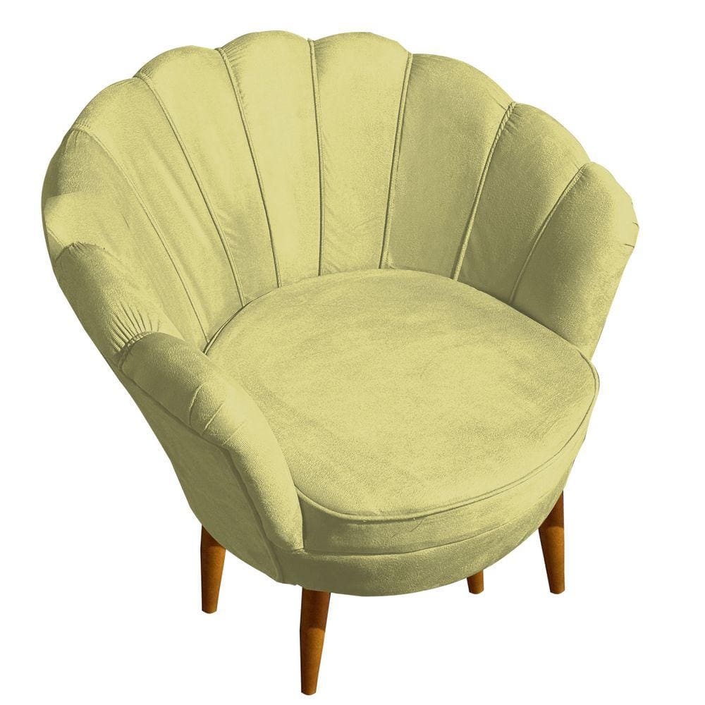 Poltrona Decorativa Petala Amarelo