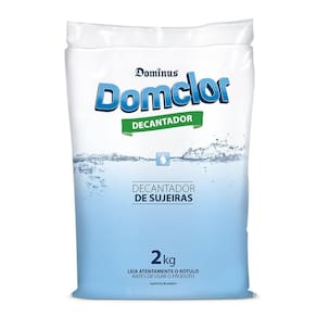 Decantador DomClor 2Kg Sulfato de Alumínio Clarificante Para Piscina Eficiente e de Facil Aplicação