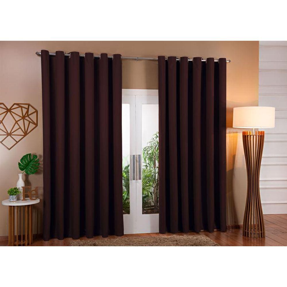 Cortina Blackout Em Tecido Corta Luz 5,00 X 2,80 Sala E