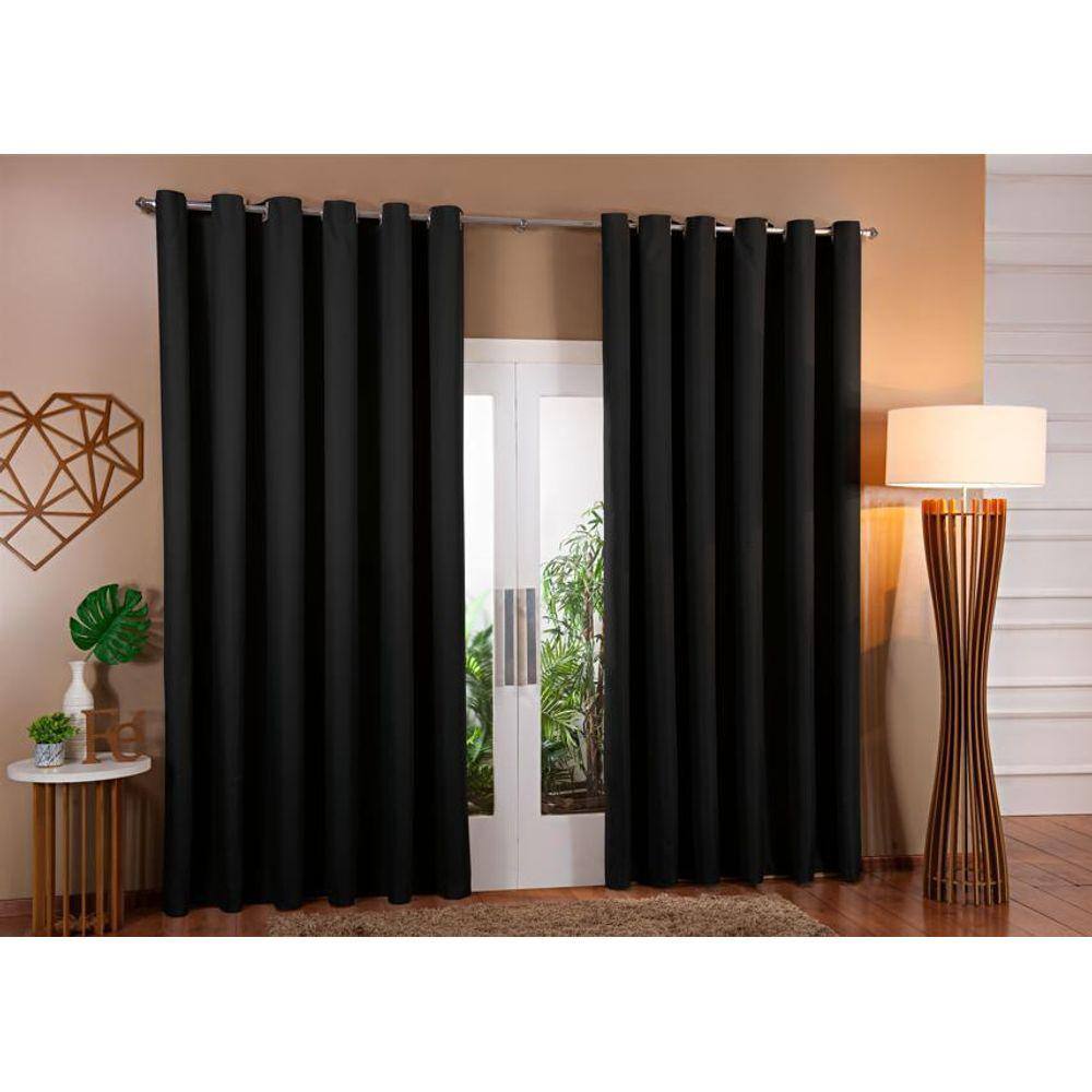 Cortina Blackout Em Tecido Corta Luz 5,00 X 2,80 Sala E