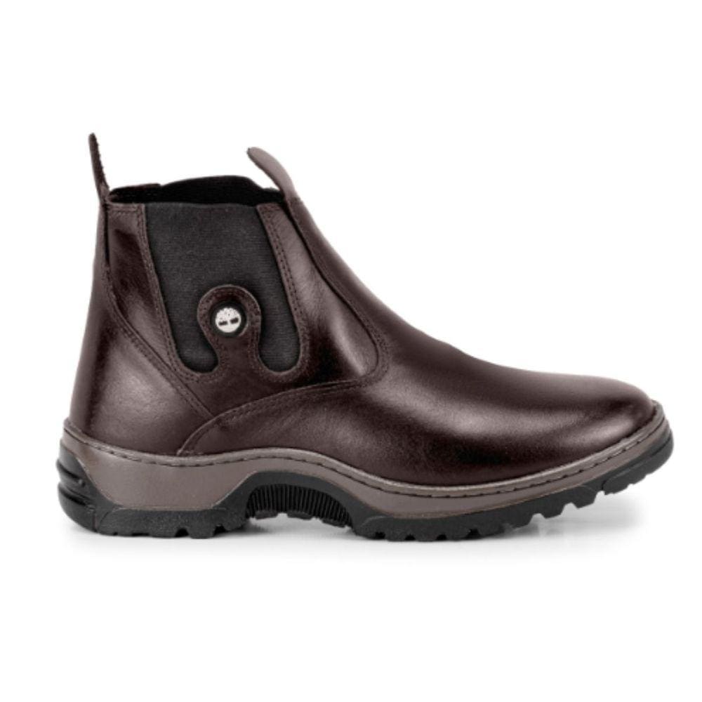 Bota Masculina Para Trabalho E Passeio - Café