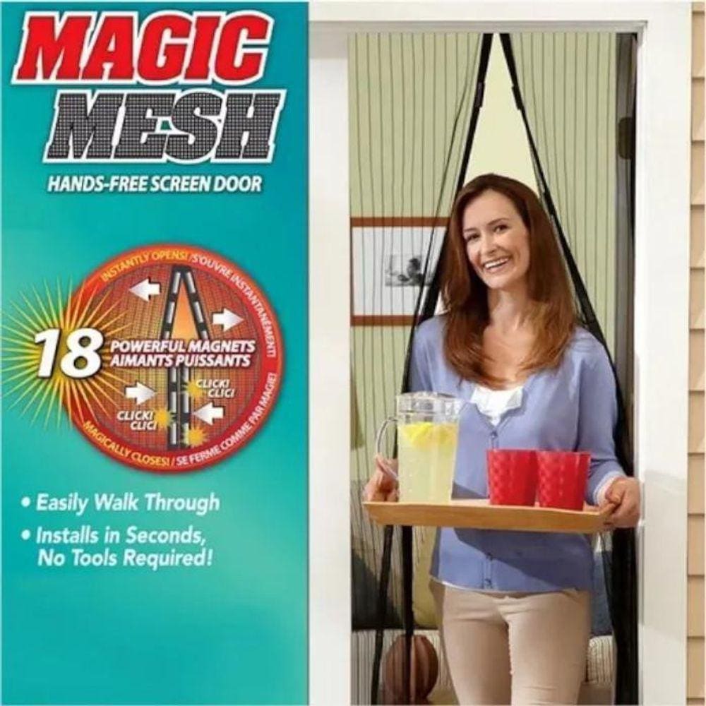 Tela Anti Mosquiteira Magnética Com Micro Malha Para Porta