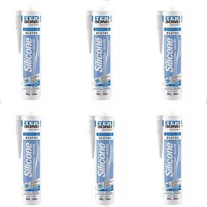 Kit 6 Silicones Neutro Transparentes 280g Tekbond
