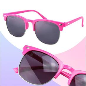 oculos sol retro infantil rosa protecao uv presente criança vintage qualidade premium menina