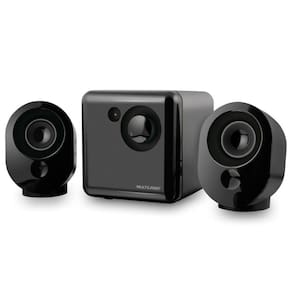 Caixa de Som Multilaser SP166 Multimídia 2.1 15w Rms Usb Subwoofer P2 - Grafite
