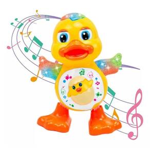 Pato Dançante Brinquedo Musical Dança Anda Mexe Luz E Som